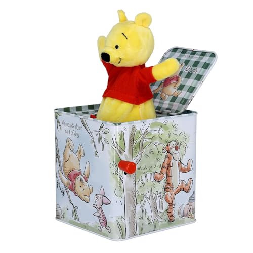 KIDS PREFERRED Disney Baby Winnie The Pooh Jack-in-The-Box - Musical Toy for Babies Multi ,6.5" - Image 1