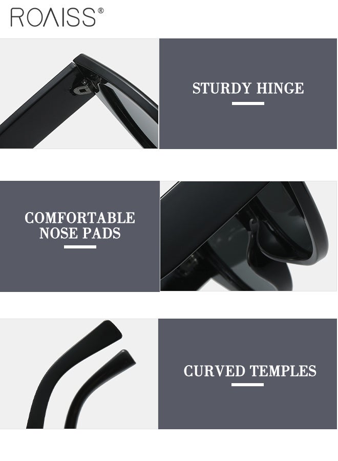 roaiss Women's Fashionable Cat-eye Sunglasses UV400 Protection Sun Glasses With Bow Decoration,Fashion Anti-Glare Sun Shades for Ladies Outdoor Party Street Photography - Image 5