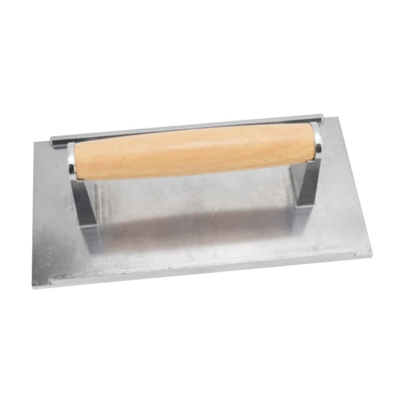 Aluminum Burger Press Meat Tenderizer Tool With Wooden Handle For Grill - Image 2