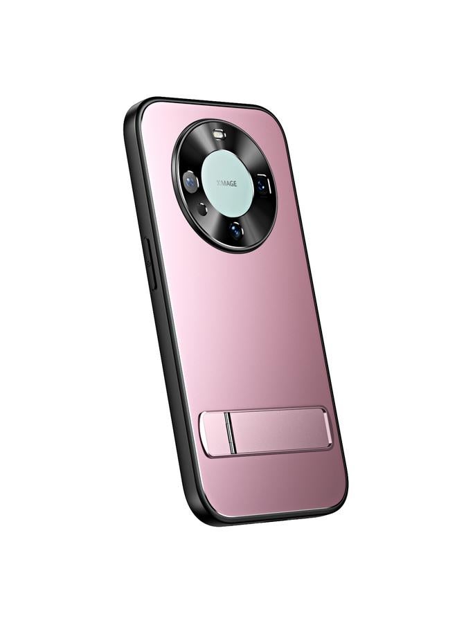 The Bros Case For Huawei Mate 60 RJ-61 Electroplating Frosted TPU + PC Phone Case with Holder