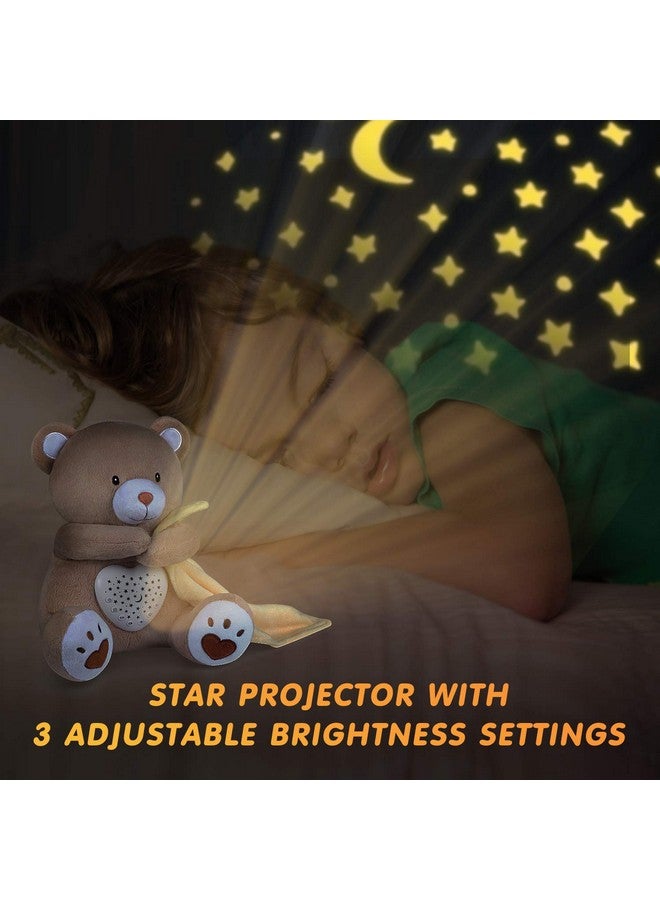 BEREST Rechargeable Baby Sleep Soother Bear, Mom's Heartbeat & Lullabies, White Noise Sound, Nursery Decor Night Light Projector, Toddler Crib Sleeping Aid, Baby Shower Gifts - Image 5