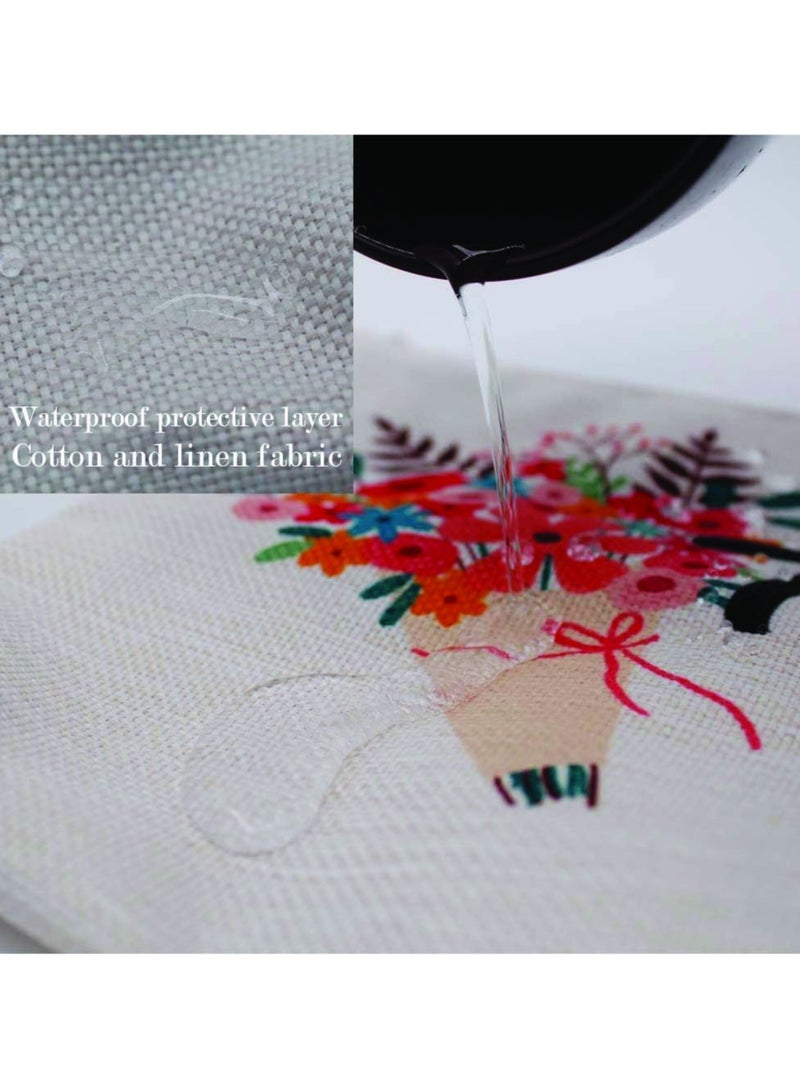 PRINTSHOP4ME Initial Monogram Cosmetic Pouch - Monogrammed Makeup Pouch - Perfect for Travel Organizer - Cosmetic Bag for Women - Gift for Ramadan - Initial Design Makeup Bag - Image 3