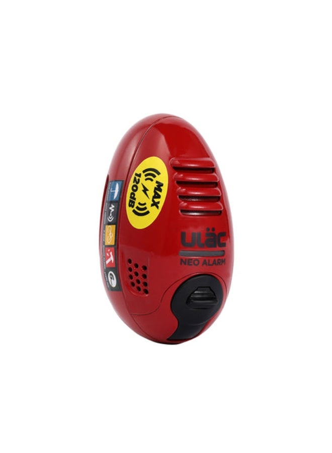 قفل قرص إنذار الهواء من Ulac Lock 120dB / أحمر