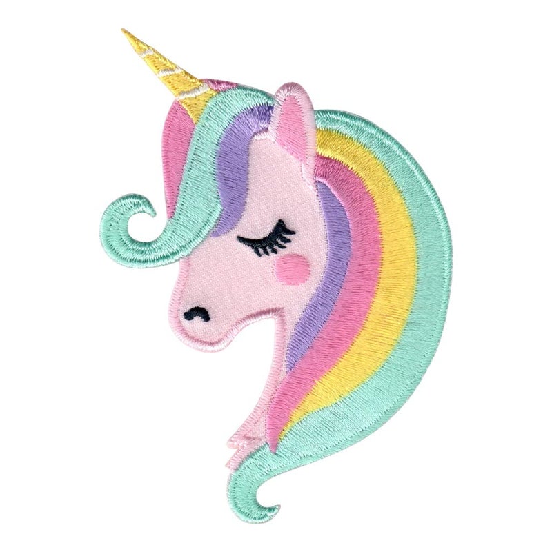 Daily Crafts Daily Crafts 1 Pack Iron on Patches Sew On Applique Patches Unicorn Embroidery Applique Patch for Clothes Backpacks TShirt Jeans Skirt Vests Scarfs 