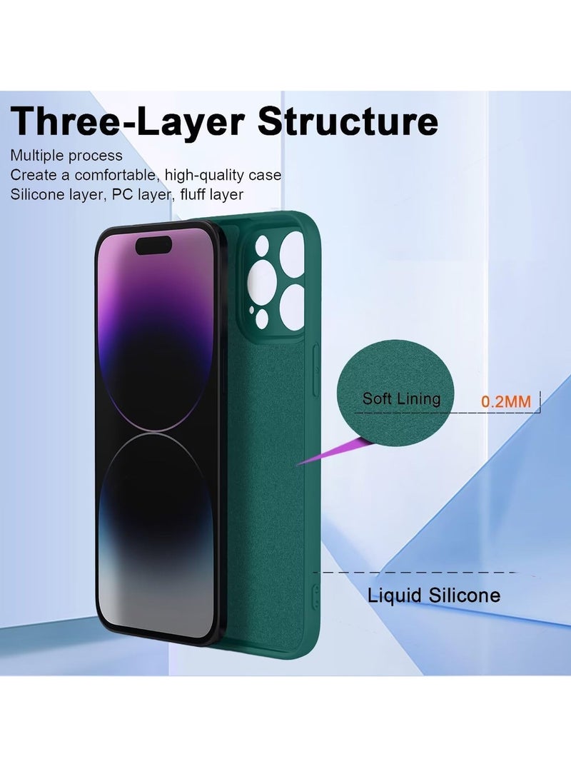 BORTONY Xiaomi Redmi 14C Case Cover Soft Silicone Liquid Gel Rubber Bumper Case with Camera Protection Hard Shell Shockproof Protective Cover for Xiaomi Redmi 14C - Image 4