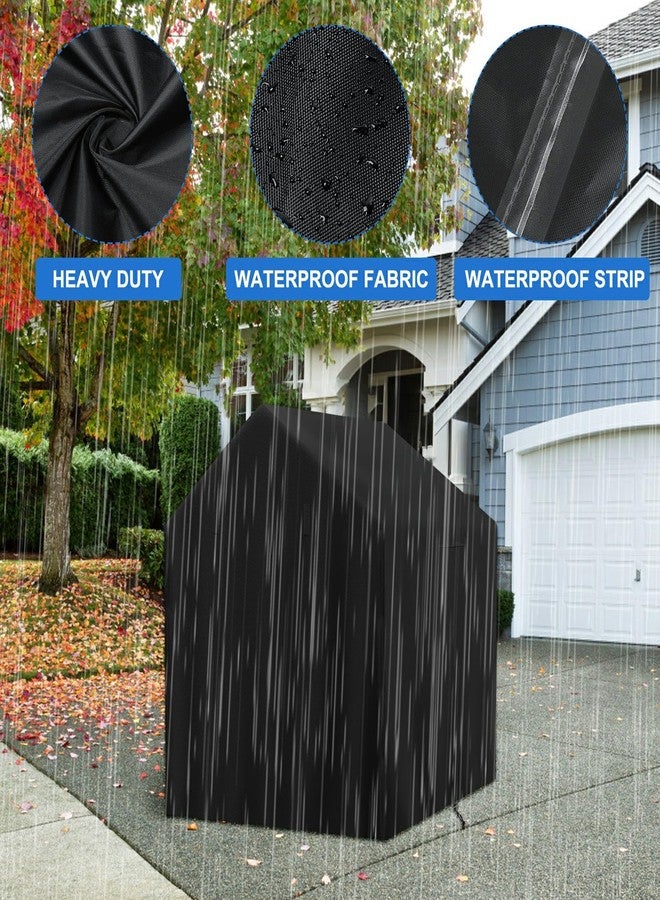 tonhui Outdoor Kids Playhouse Cover, 43" L x 47" W x 55" H Waterproof Cover for Backyard Wooden Playhouse, Heavy Duty Oxford Fabric All-Weather Protection with Zipper - Image 2