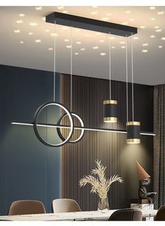 LED Modern Wave Shape Pendant Light 45W Dimmable Chandelier Hanging Lighting Fixture Black Chandeliers For Dining Room Restaurant Kitchen Island Table - pzsku/Z12B3DB3BC148F02BB4BAZ/45/_/1740021567/10f96d70-b088-4344-bd65-6fd217b2ed80