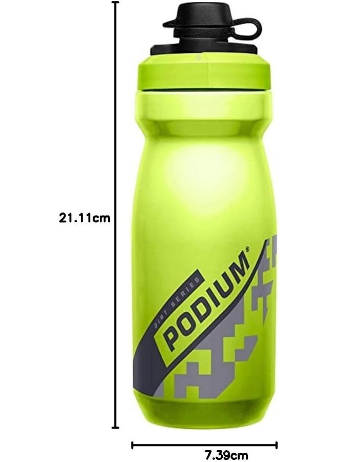 كاميلباك زجاجة CamelBak Podium Dirt Series – Lime، 0.62 لتر/21 أونصة، معزولة وخالية من BPA - Image 3