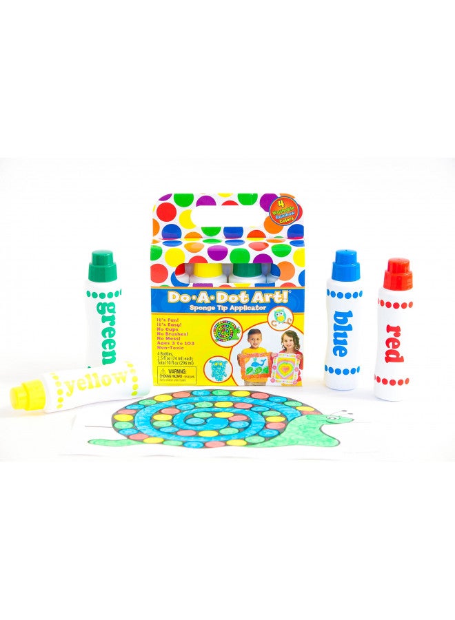 Do.A.Dot Art! Do A Dot Art! Set of 4 Pack Rainbow Washable Dot Paint Markers for Kids and Toddlers, The Original Dot Marker - Image 1