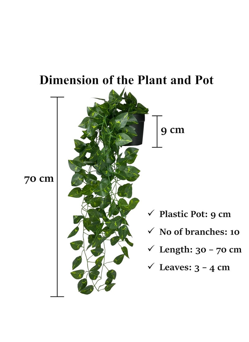 نباتات اصطناعية للمملكة مع أوراق وعاء معلقة وأكاليل نبات اللبلاب ونباتات الكرمة الخضراء وديكور المنزل وجدار الباب والشرفة وديكور الحفلات والمهرجانات (قطعة واحدة من نبات المال) - pzsku/Z12B40360B625640BFC12Z/45/_/1736404353/68a10349-903c-4b7e-a7c0-306694bbb2dc