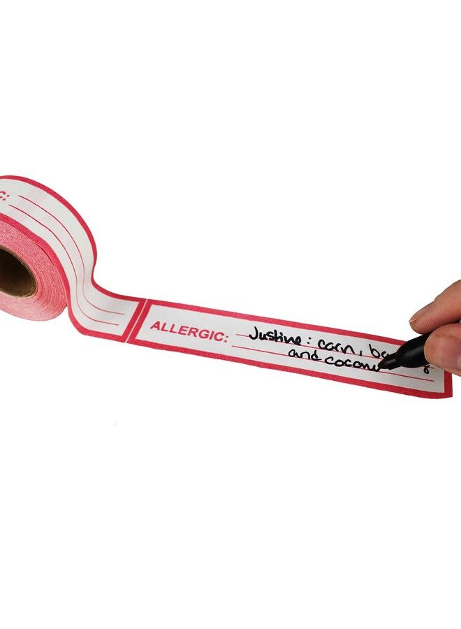 ChromaLabel 1 Inch Allergic Writein Tape Red And White Imprint 500 Inch Roll - Image 3