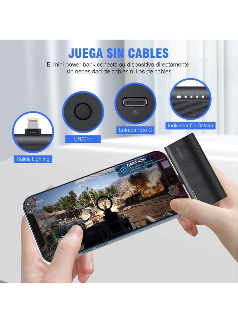 JAJEEK "Mini Portable Powerbank 5000mAh - 20W PD Fast Charging, QC 3.0 External Battery with Built-in Plug" - Image 5