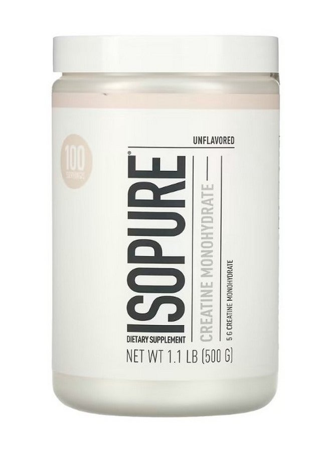 آيزوبيور Creatine Monohydrate Unflavored 1.1 lb 500 g - Image 1