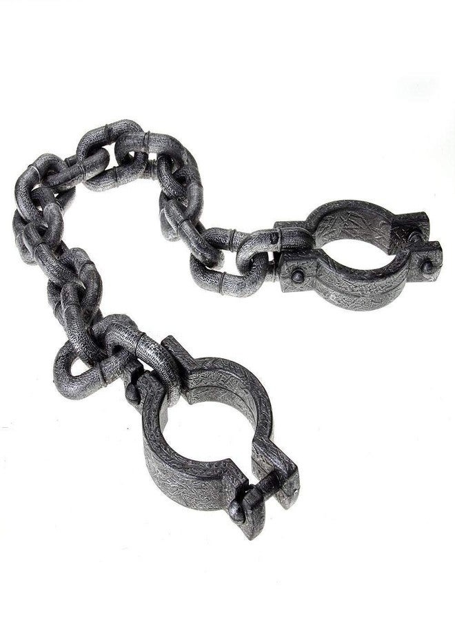 Bezall Halloween Chain, Plastic Wrist Shackles Prison Handcuffs Links for Halloween Haunted Decoration Costume Party Trick Props - Image 2
