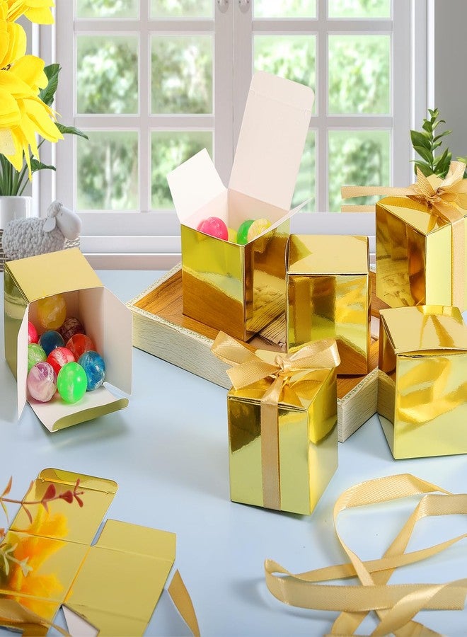 Dyrfolm 50 Pack Small Gift Boxes, 2x2x2 inch Favor Boxes with Gold Ribbons, Paper Gift Boxes with Lids for Presents, Candy Boxes for Wedding, Party, Christmas, Holidays, Birthdays, Baby Showers - Image 5