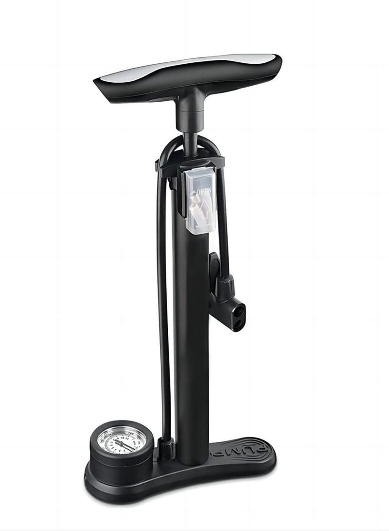 كول بيبي مضخة أرضية الدراجة مع مقياس الضغط مضخة دراجة مع ضغط عالٍ 160 رطل لكل بوصة مربعة يناسب صمامات شريدر وبريستا - Image 1