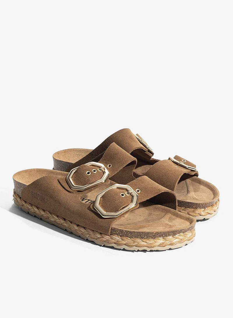 BAYTON Atlas Leather Flat Sandals