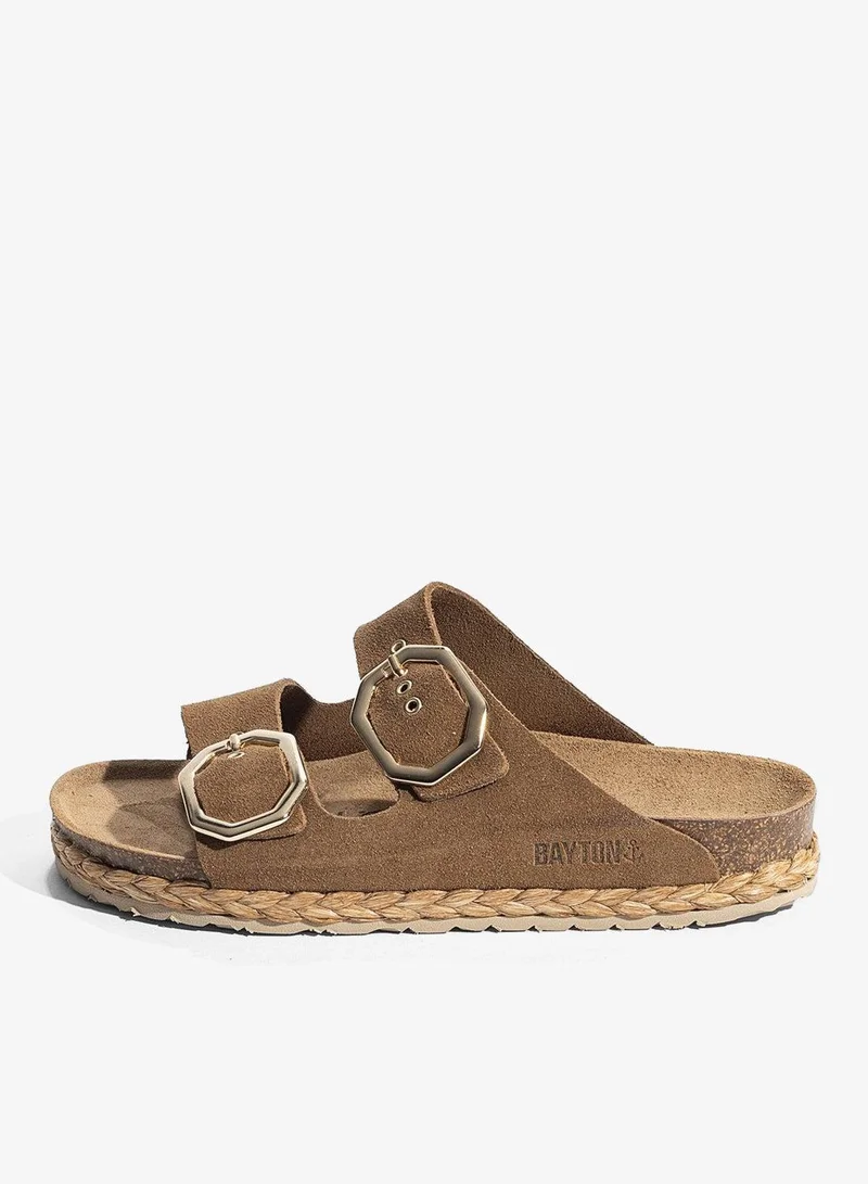 BAYTON Atlas Leather Flat Sandals
