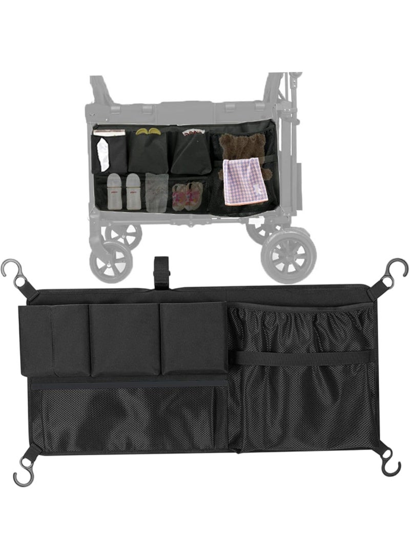 1 قطعة عربة عربة الشحن شبكة، واكسسوارات عربة منظم كبيرة السعة شبكة حقيبة تخزين الشحن مع فرز جيوب متوافقة مع Keenz عربة - Image 1