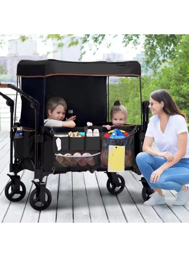 1 قطعة عربة عربة الشحن شبكة، واكسسوارات عربة منظم كبيرة السعة شبكة حقيبة تخزين الشحن مع فرز جيوب متوافقة مع Keenz عربة - Image 3