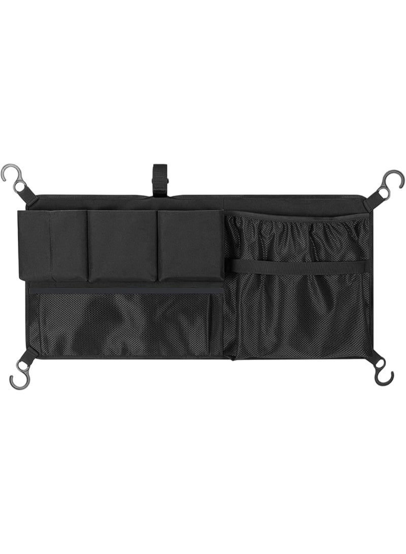 1 قطعة عربة عربة الشحن شبكة، واكسسوارات عربة منظم كبيرة السعة شبكة حقيبة تخزين الشحن مع فرز جيوب متوافقة مع Keenz عربة - Image 5