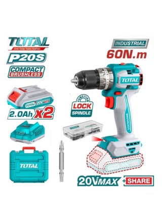 20V 60Nm Cordless Drill - TDLI20602 - Total - pzsku/Z12B44B339A3ACB7FCFC4Z/45/1747922220/cbd285ad-5ebf-46be-8360-00097fc52ec0