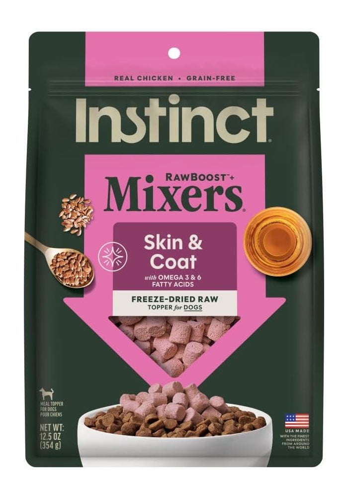 Instinct Raw Boost Mixers Skin & Coat Health Freeze Dried Dog Food Topper - 12.5OZ - Image 2