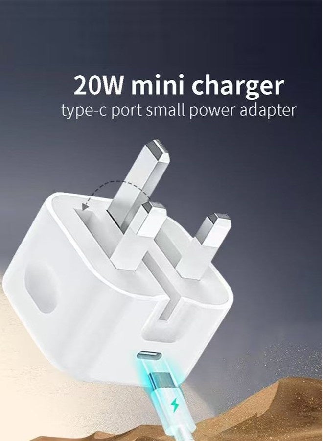 ION 20W Type C charger. adapter type c supporting PD fast charging. fast charger type c with advanced overvoltage protection. Foldable and portable adapter charger. Mobile charger compatible with iPhones, Samsung, Huawei, Xiaomi, and many other devices. - Image 3