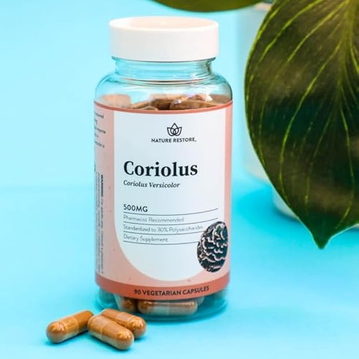 Nature Restore Coriolus Versicolor Mushroom Extract Supplement, 30 Percent Polysaccharides, Non GMO, Gluten Free, 90 Capsules, Original Turkey Tail Mushroom Supplement - Image 4