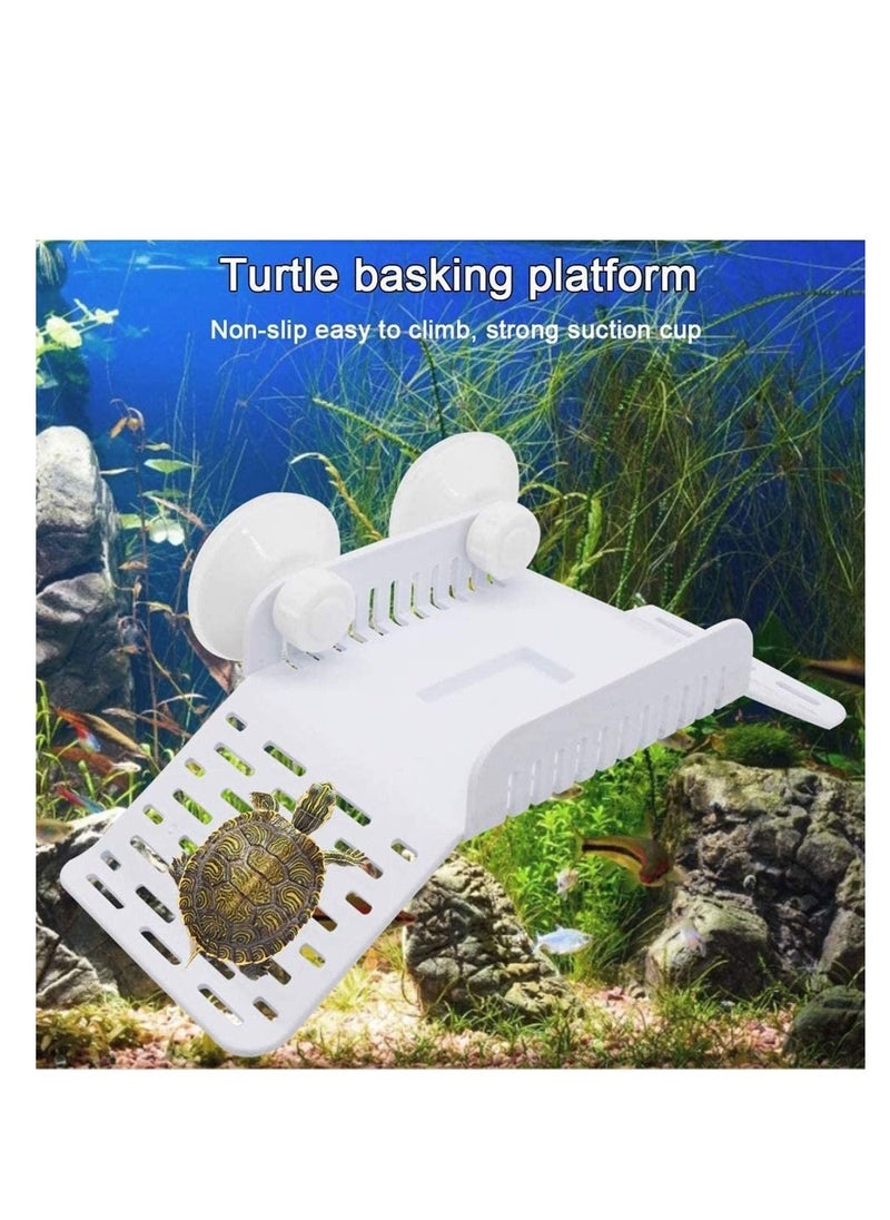 Turtle Basking Floating Platform Turtles Climbing Dock Crawling Rest Island Aquarium Fish Tank Decor for Small Reptile Tortoise Frog Newt Terrapin