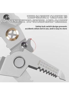 Laxvila India Laxvila India Multifunction 6 In 1 Wire Plier Tool Electricians Wire Stripper Wire Splitting Pliers Stainless Steel Wire Cutter Hand Tool Cable Cutting Crimping For Electrician Decrustation Tool  - Image 5