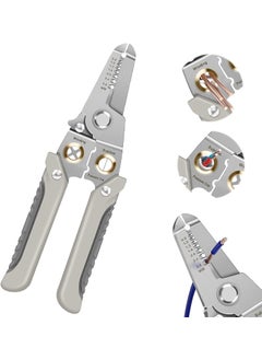 Laxvila India Laxvila India Multifunction 6 In 1 Wire Plier Tool Electricians Wire Stripper Wire Splitting Pliers Stainless Steel Wire Cutter Hand Tool Cable Cutting Crimping For Electrician Decrustation Tool  - Image 1