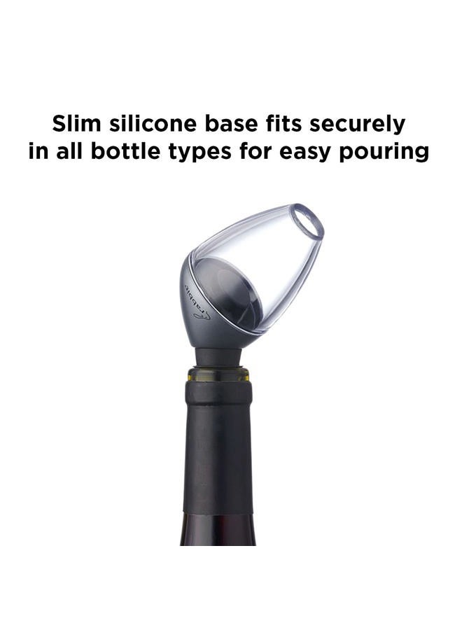 rabbit W6112N Wine Aerator and Pourer, Zinc, Black - Image 3