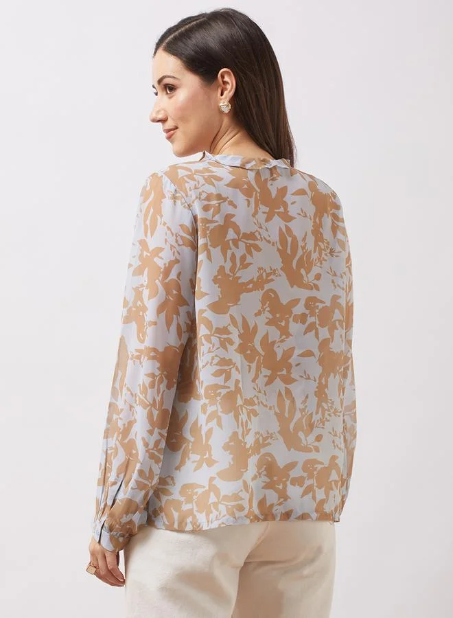 جلو باص بلوزة بتفاصيل كشكش