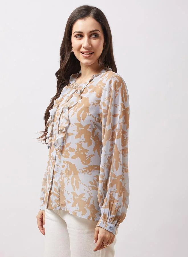 جلو باص بلوزة بتفاصيل كشكش