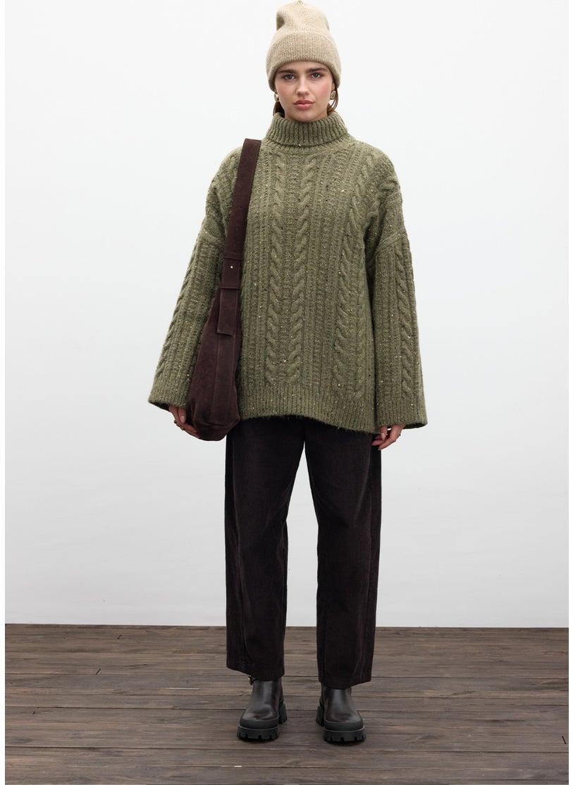 Turtleneck Knit Sweater Green - pzsku/Z12B4BCC68E6E17A4C135Z/45/_/1741272134/25ab08c4-9bb7-43f1-adca-9a463b1ee46b