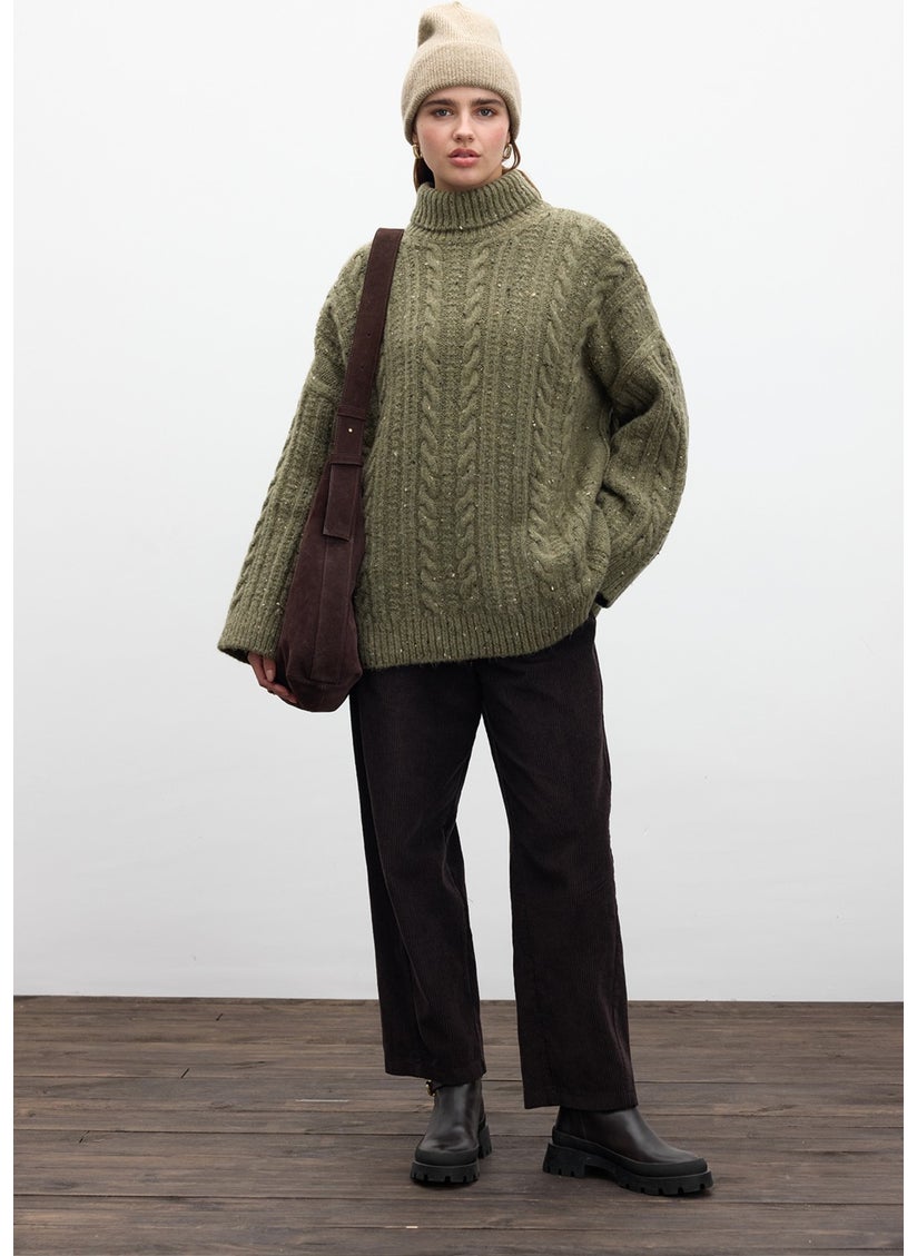 Turtleneck Knit Sweater Green - pzsku/Z12B4BCC68E6E17A4C135Z/45/_/1741272157/bdaa5186-7902-4488-a7fb-971b801ce5c0