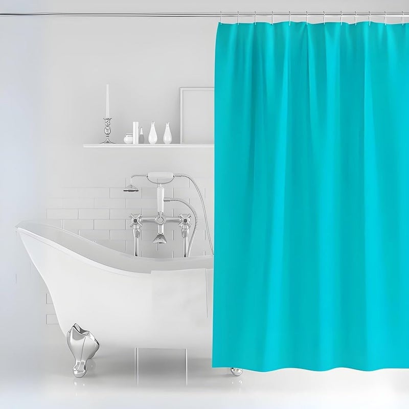 Feelings Shower Curtains (Blue, 180X180) - Image 1