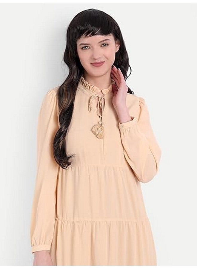 Thrift Bazaar Brown Long curly Glue-less Synthetic wavy Wig with Bangs For Women Hair Extension Soft Fluffy Washable Full Head Hair Wig for Birthday, Party, Wedding, Halloween and Cosplay - Image 4