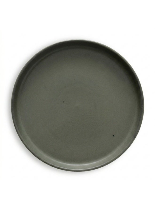 Ariane Premium Fine Porcelain Selas Stackable Plate 27cm Mist Green Dotts - Image 1