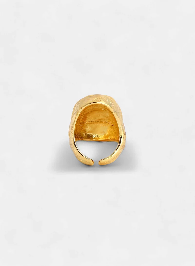 Sohi  Adjustable Whirlwind Statement Artificial Finger Ring Jewellery for Women | Best Price UAE