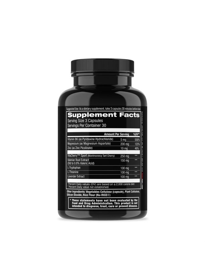 Jocko Fuel Good Night Natural Sleep Aid for Adults - Sleeping Pills for Rest & Recovery, Non-Habit Forming with Magnesium, Lavender & Valerian Root (90 Capsules) - Image 2