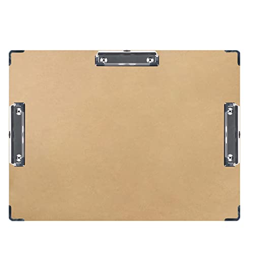 Acocony 11x17 Clipboard Three Clip with Hardware Corner Guard Extra Large Clipboard Hardboard 11 x 17 Clipping Board Log Color Pack of 1 - Image 1