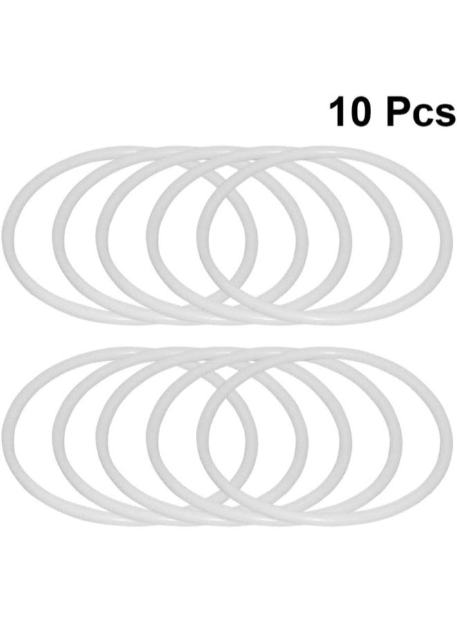 klarako 10pcs Round Hoop DIY Dreamcatcher Rings Plastic Rings Hoops Macrame Rings Hoops for DIY Craft Dream Catcher Round Plastic Hoop Supplies Round Rings Hoops (25cm) 