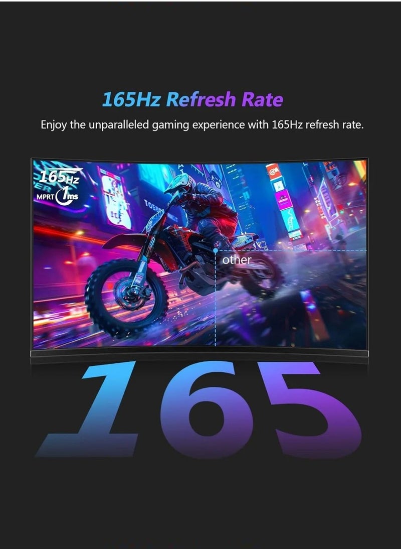 شاشة كمبيوتر IPS مقاس 32 بوصة بدقة 1440 بكسل، شاشة QHD 2K مع HDR10، إطار نحيف للغاية، FreeSync/G-Sync، منفذ HDMI DisplayPort، حماية من الضوء الأزرق الخافت بدون وميض، حامل إمالة للاستخدام في المكتب والعمل والتصميم والألعاب