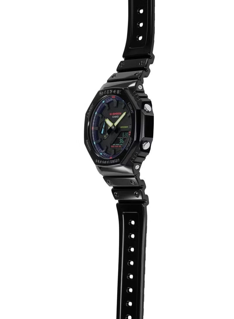 G-SHOCK Men's Resin Analog-Digital Watch GA-2100RGB-1ADR - 45.4 mm - Image 2