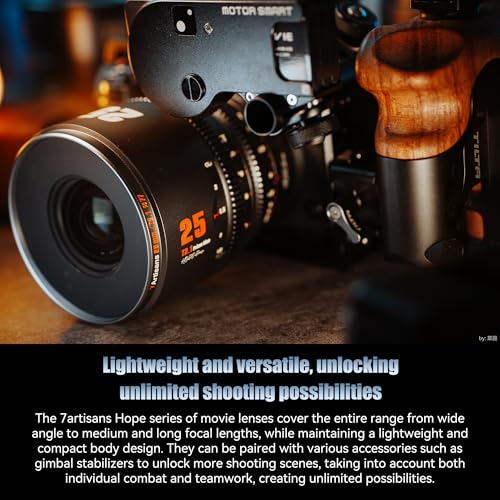 7artisans 10mm T2.1 Cine Lens S35 Frame Compatible for Sony E-Mount(C Frame),for Sony A6500/A6600/A6700/FX30/ZVE-10(Titanium Gray) - Image 2