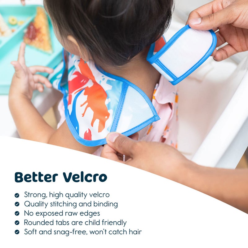 Tiny Twinkle Silicone Bibs for Babies 6-24 Months | Waterproof & Mess-Proof Feeding Bibs with Food Catcher Pocket | Baby Led Weaning, Toddler Essentials for Boys & Girls | Baby Shower - Image 4