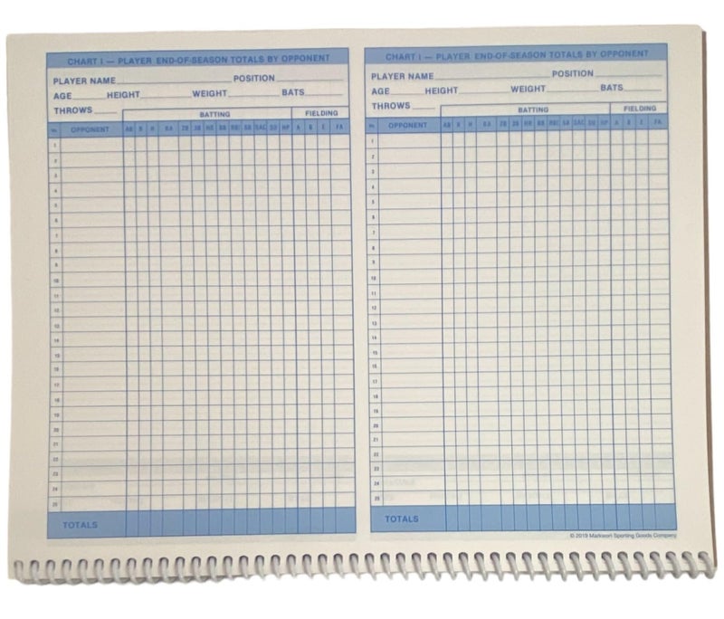 Markwort Baseball & Softball Scorebook - 23 Games, Blue, (BSQ7) - Image 3