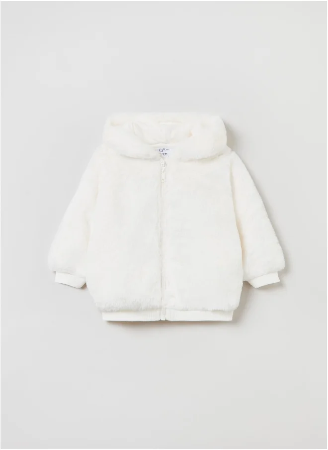 Ovs Ovs Baby Girl Faux Fur Full-Zip Hoodie